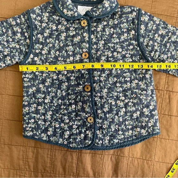 Zara Quilted Floral Jacket - 3-4Y - Picture 11 of 11